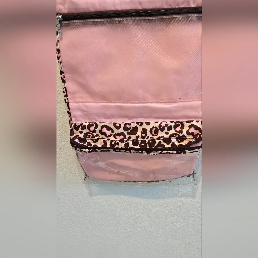 Modella Pink and Brown Closet Organizer with Multiple Compartments